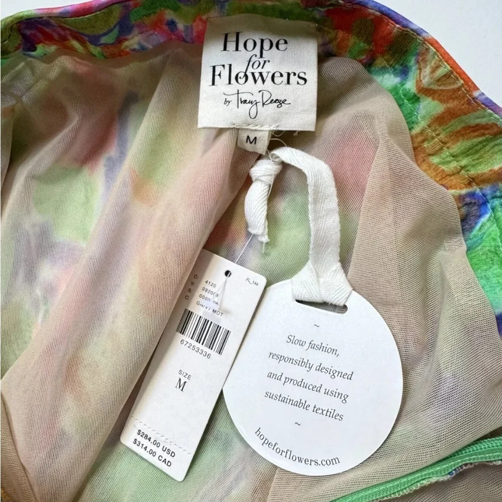 Anthropology Hope For Flowers Asymmetrical Slim Floral Midi Skirt Sz Medium